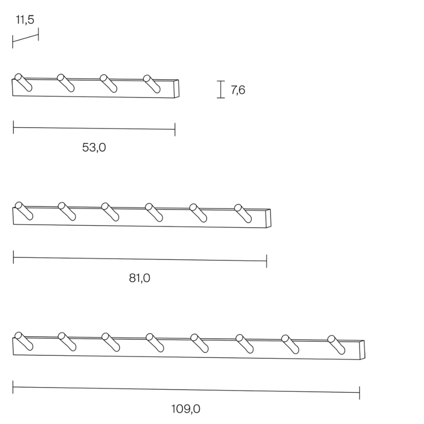 Rechenbeispiel Hakenleiste Dimensions 