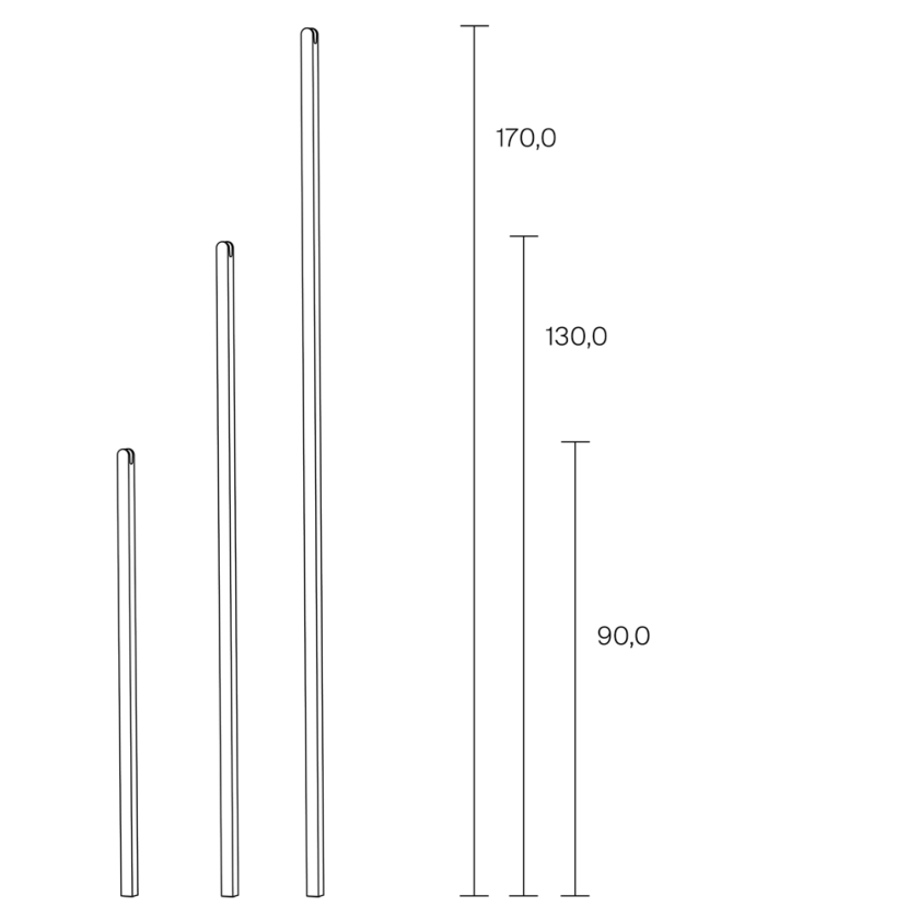 Pin Coat Stäbe Dimensions 